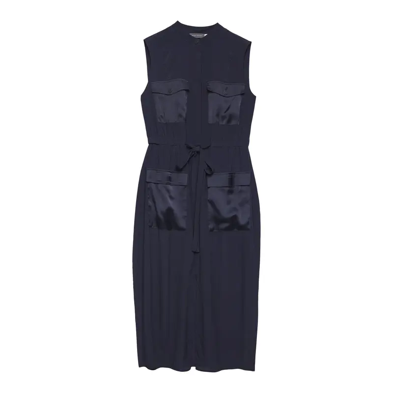 Utility Midi Shirt Dress