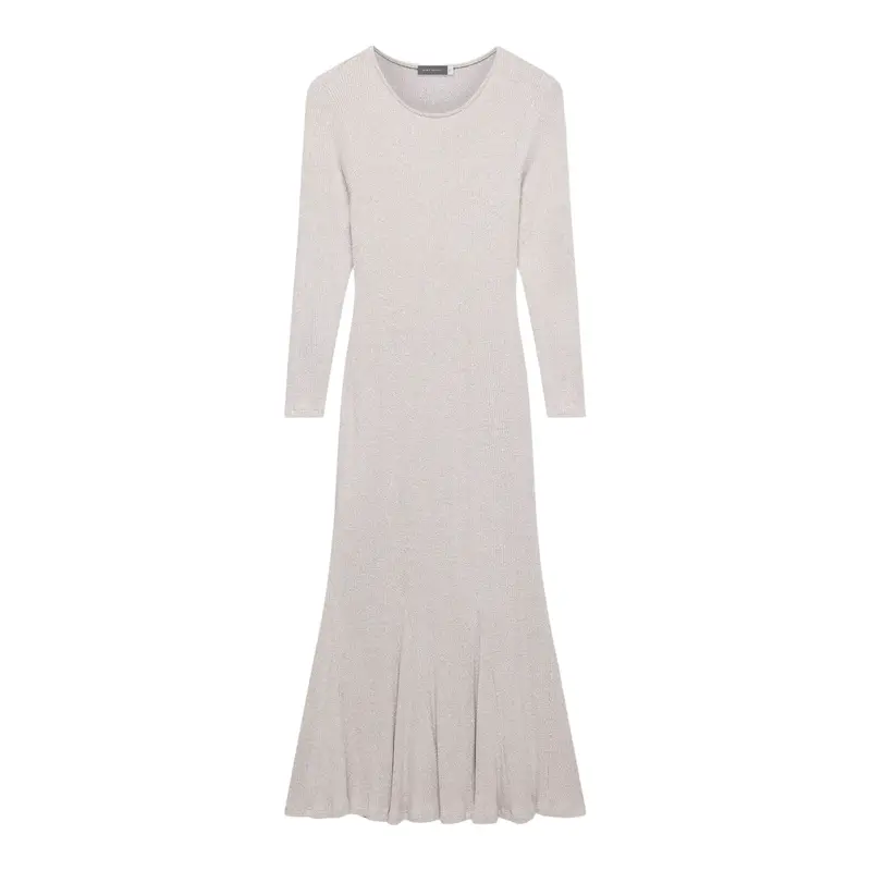 Cosy Ribbed Jersey Midi Dress