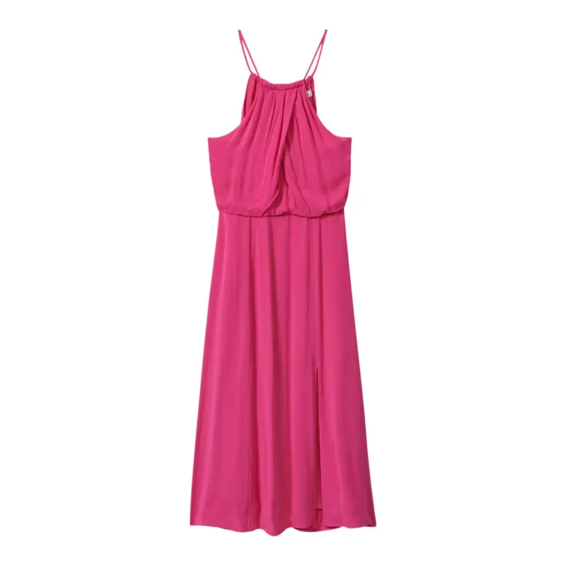 Elliana Drape Front Midi Dress