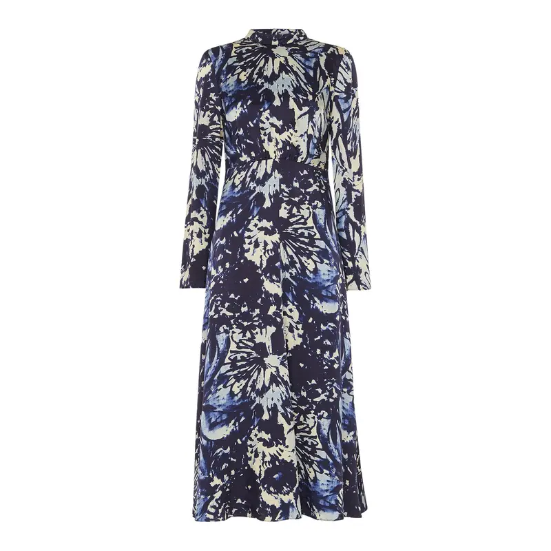 Dazzled Floral Satin Dress