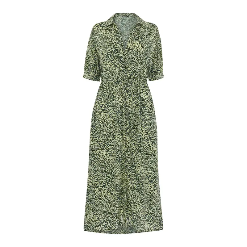 Diagonal Leopard Print Dress