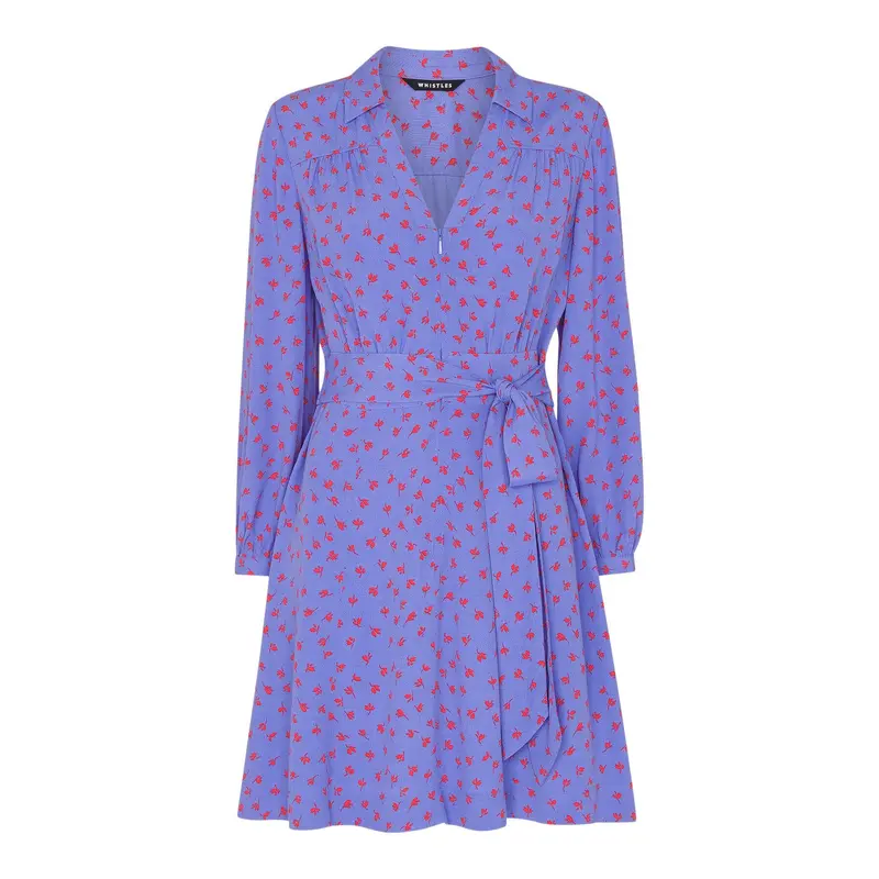 Scattered Petals Print Dress