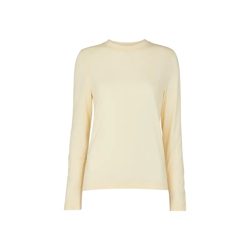 Wool Blend Crew Neck Top