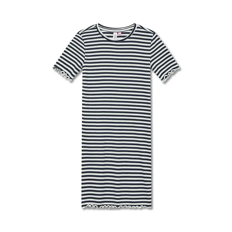 Short Sleeve Striped Dress