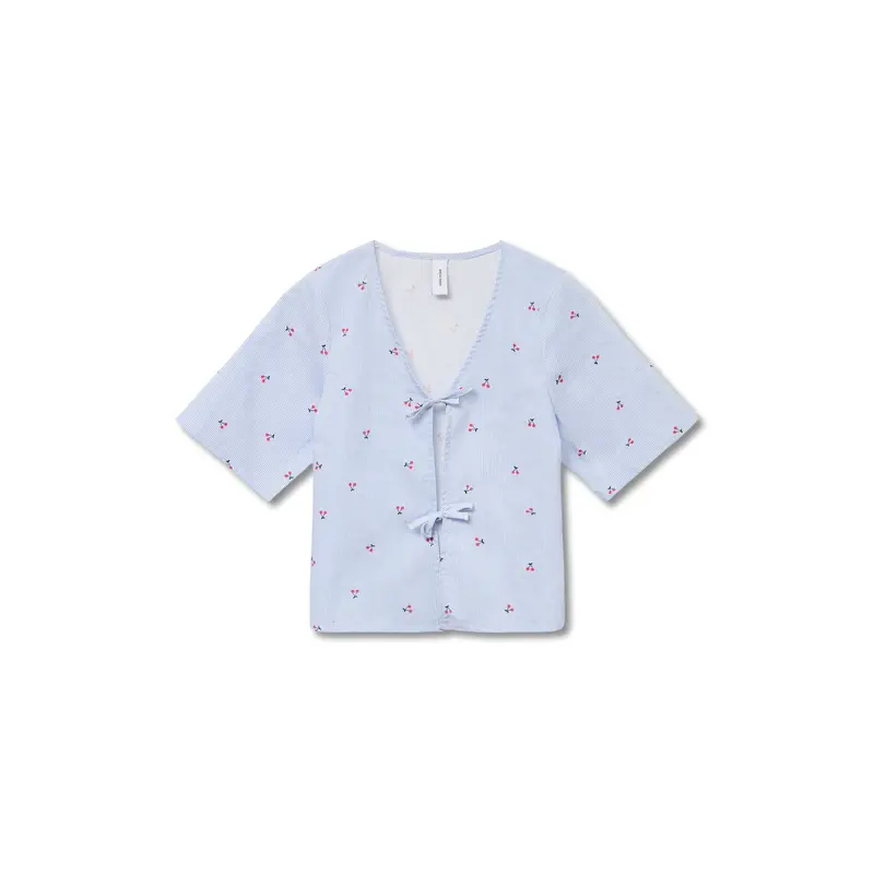 Tie Front Cherry Top