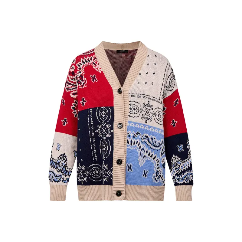 Weekend Baobab Bandana Patchwork Oversized Cardi