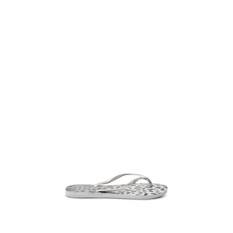 Slim Animal Print Grey Sandal