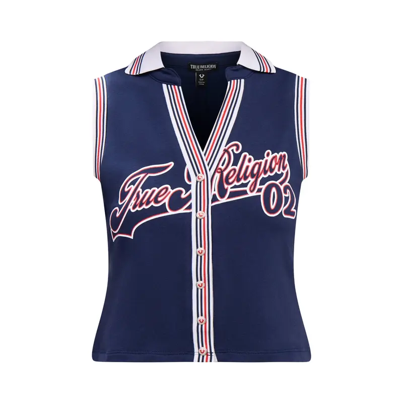 Sporty Terry Polo Top