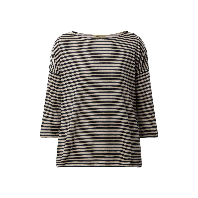 Stripe Long Sleeves Swing Knitwear