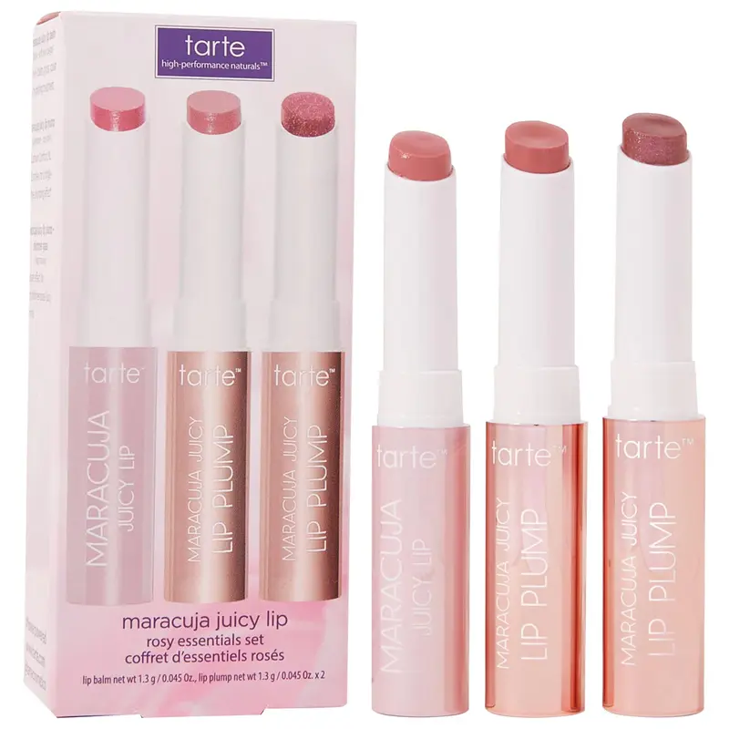 tarte - mini maracuja juicy lip rosy essentials set