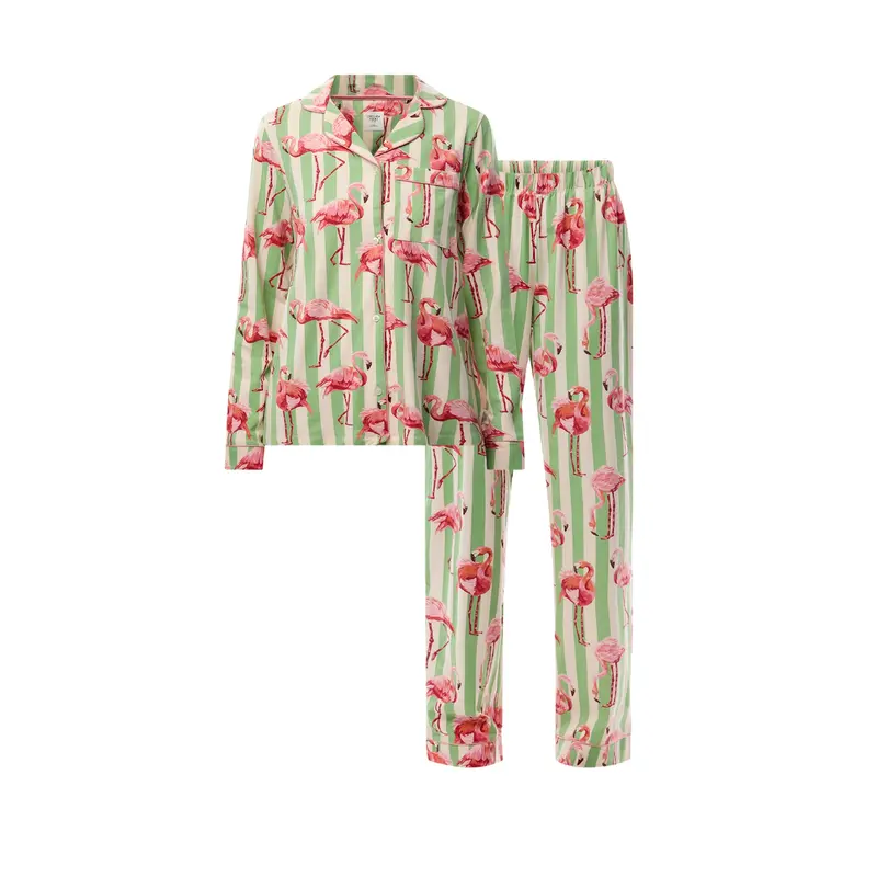 Flamingo Stripe Long Set