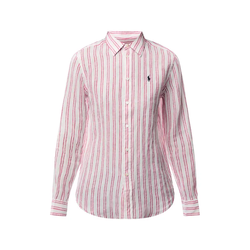 Classic Stripe Long Sleeve Button Front Shirt