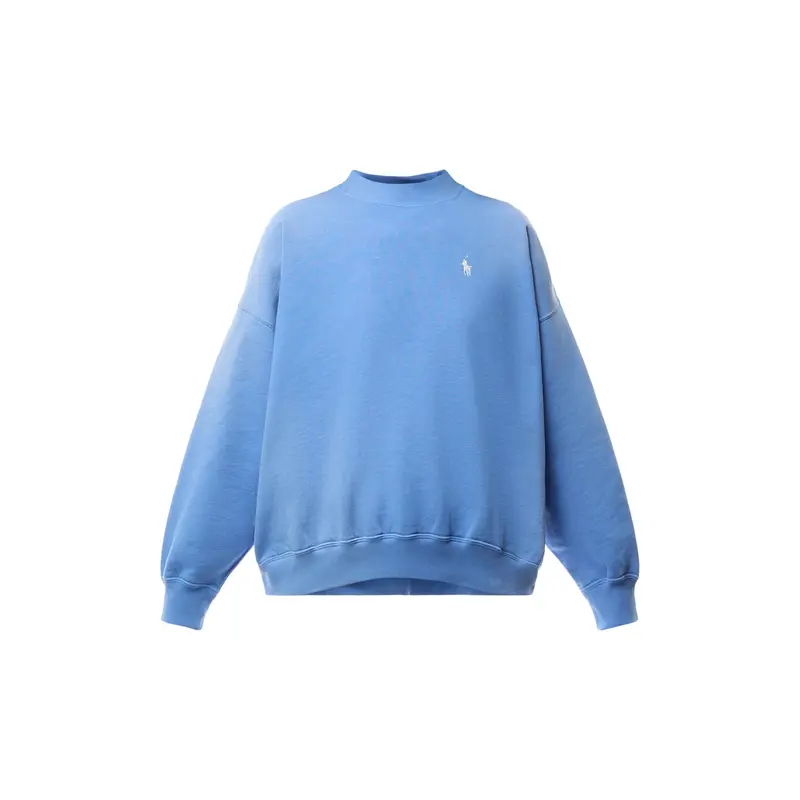 Knit Sweatshirt Polo On Back