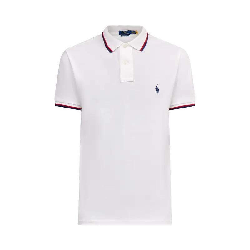 Mesh Tipped Short Sleeve Custom Fit Polo Shirt