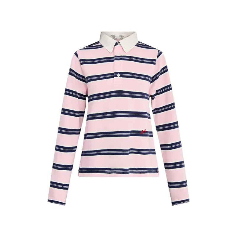 Cassia Shrunken Rugby Pink Stripe