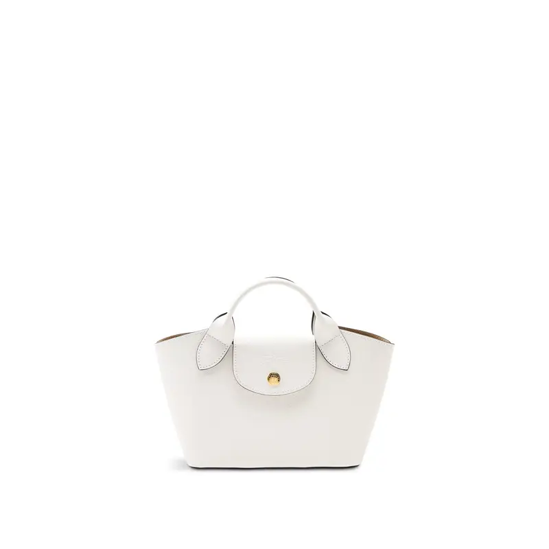 Epure Extra Small Leather Tote Bag White