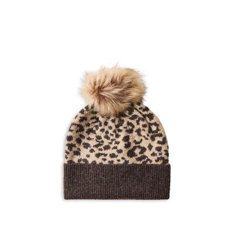 Jumbo Leopard Bobble Hat