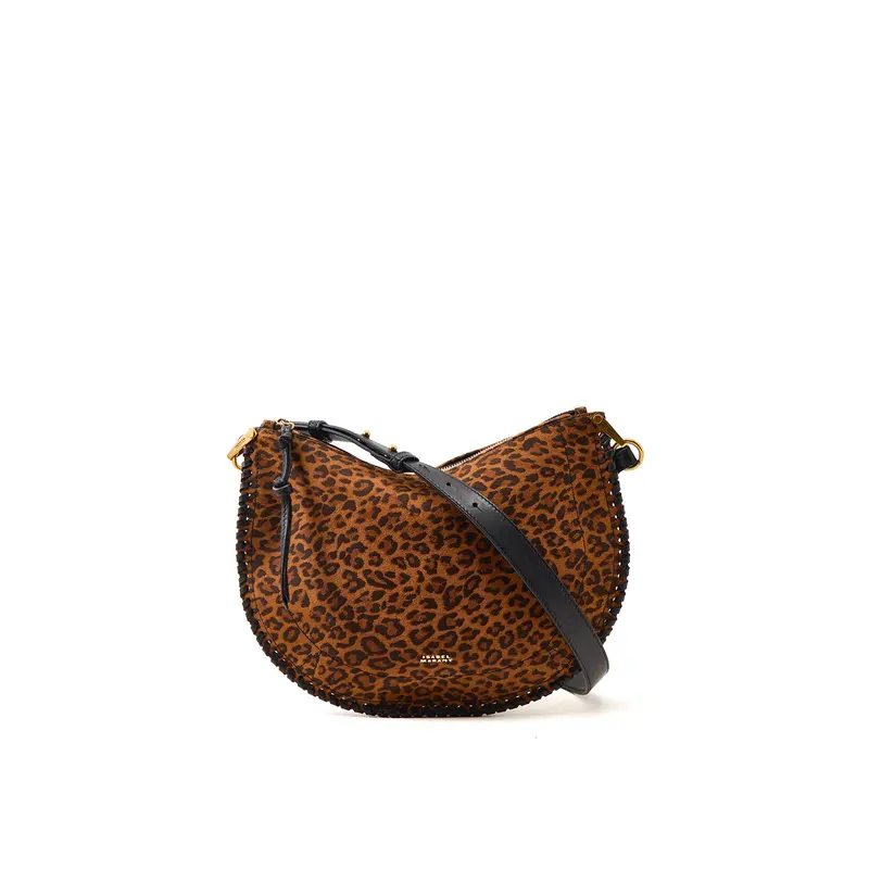 Oskan Soft Zip Crossbody Bag Leopard