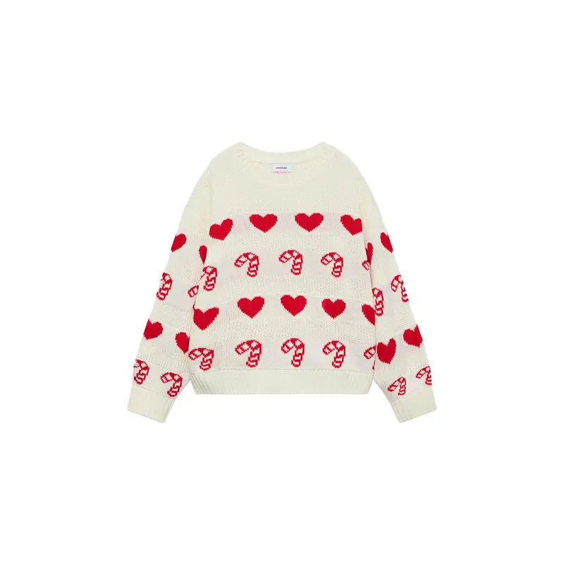 Candy Hearts Long Sleeve Knit Jumper