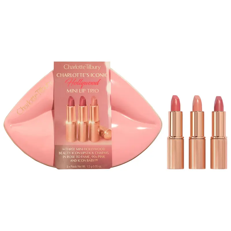Charlotte Tilbury  - Mini Iconic Hollywood Lipstick Trio Gift Set