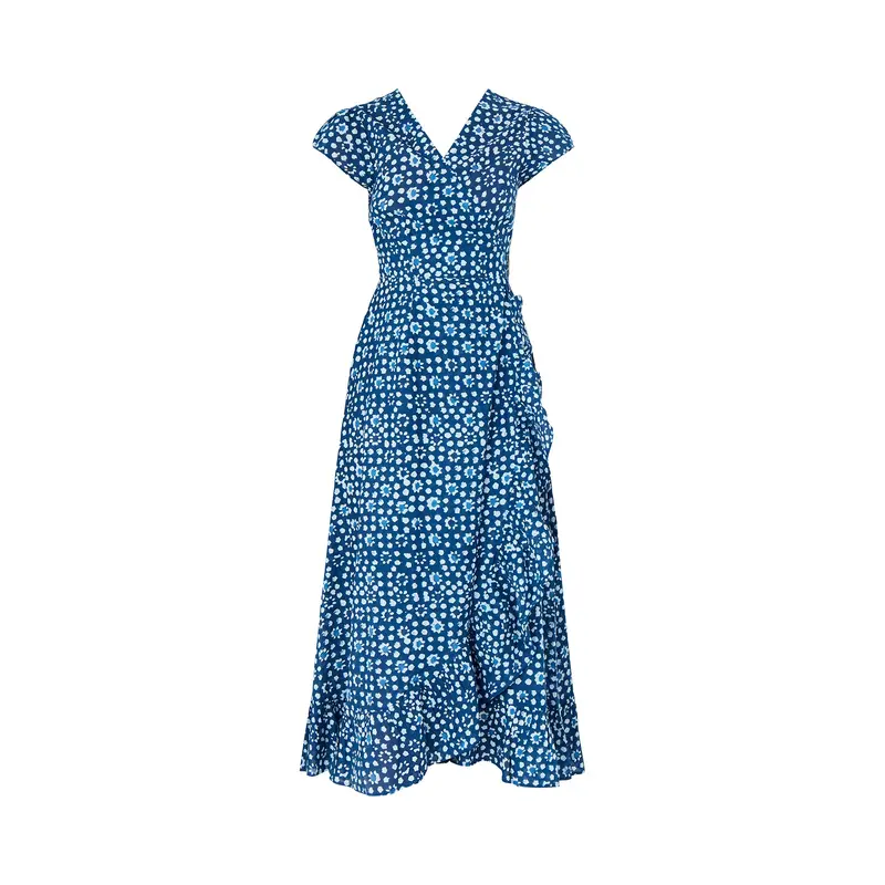 Demi Cotton Wrap Dress