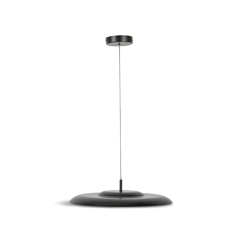 Diner LED Metal Pendant Large Black