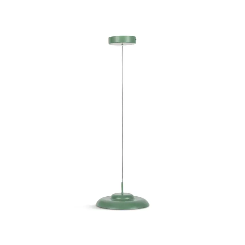 Diner LED Metal Pendant Small Sage