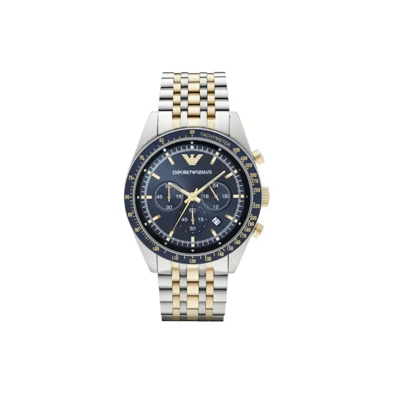Emporio Armani Men's Tazio Chronograph Watch Two Tone AR6088