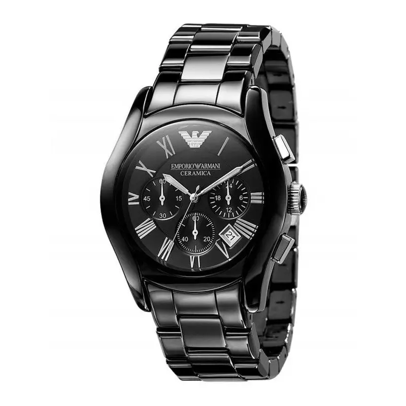 Emporio Armani AR1401 Ladies Chronograph Ceramica Black Watch