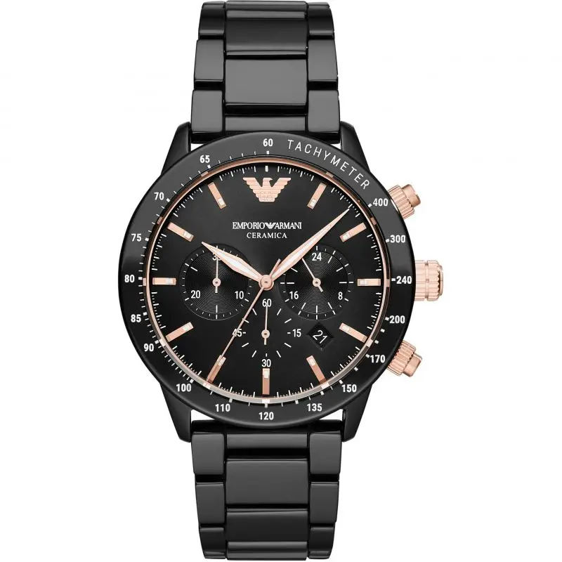 Emporio Armani AR70002 Men's Mario Ceramic Chronograph Watch