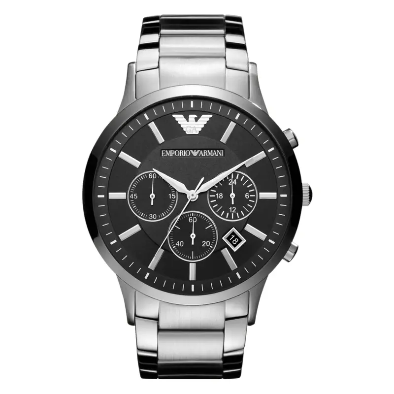 Emporio Armani Men's Renato Chronograph Watch Black AR2460