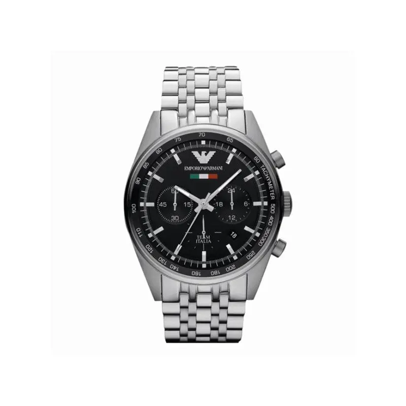 Emporio Armani Men's Team Italia Chronograph Watch Steel AR5983