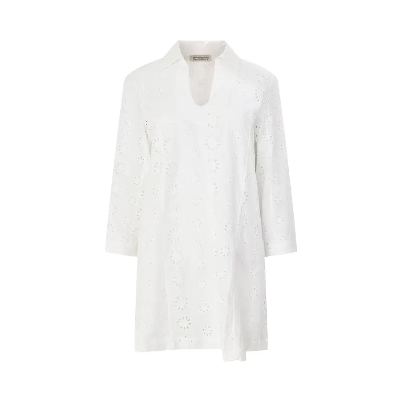Broderie Anglaise Kaftan Mini