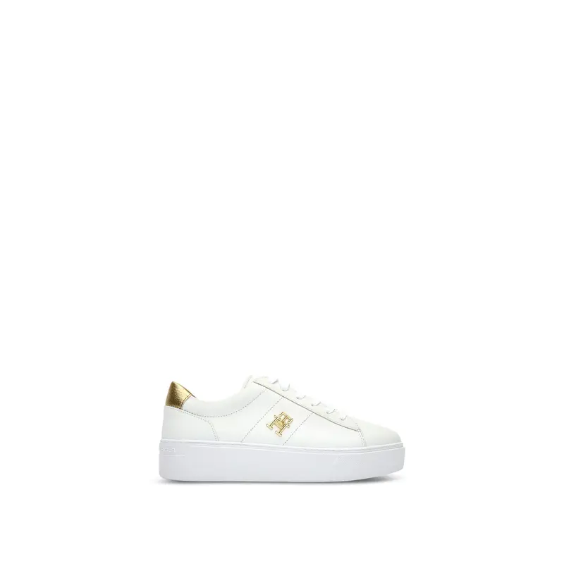 TOMMY HILFIGER Platform Court Sneaker Metallic Trainers