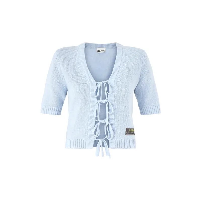 Future Wool Mix Short Sleeve Cardigan