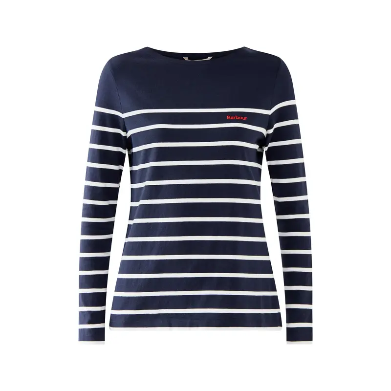 Barbour Bradley Top Navy Strpe
