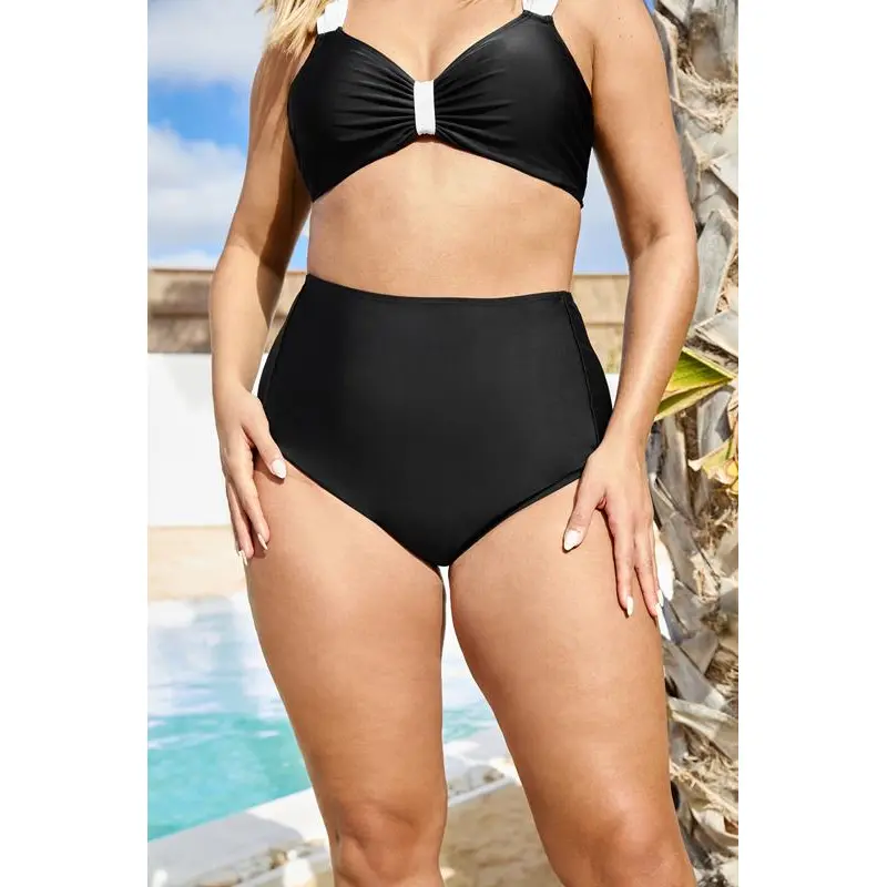 YOURS Black Super High Waisted Tummy Control Bikini Briefs