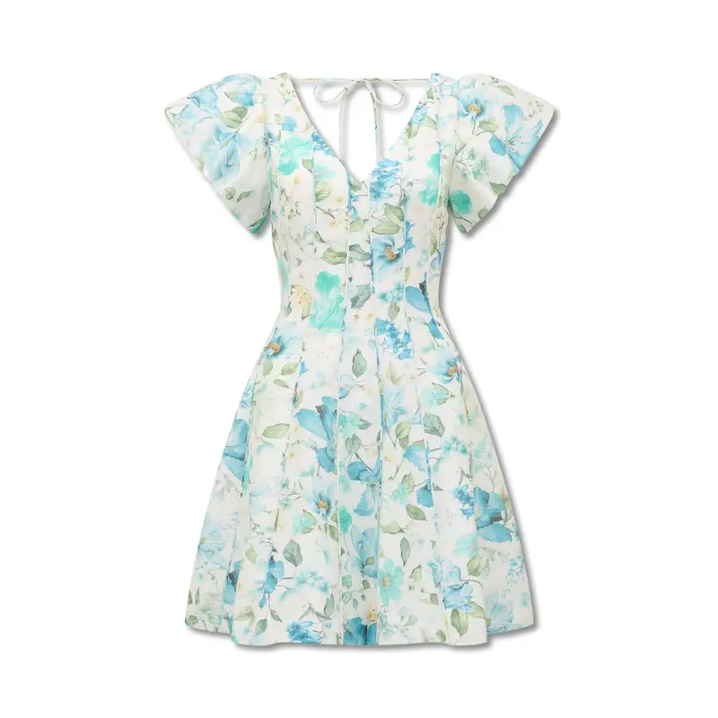 Camden Puff Sleeves Mini Dress