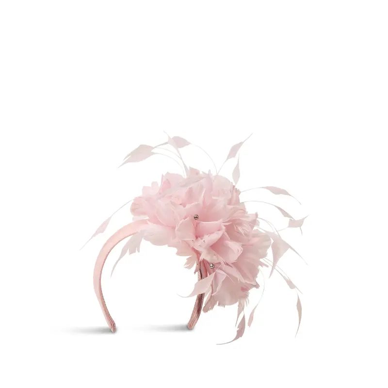 Feather Flower Mount Fascinator