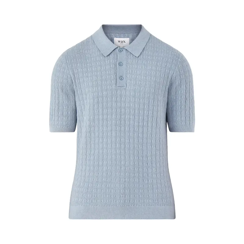 Naples Diamond Stripe Knitted Polo
