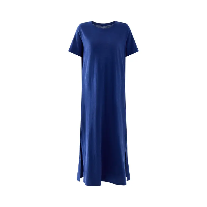 Stretch Jersey T Shirt Dress Navy