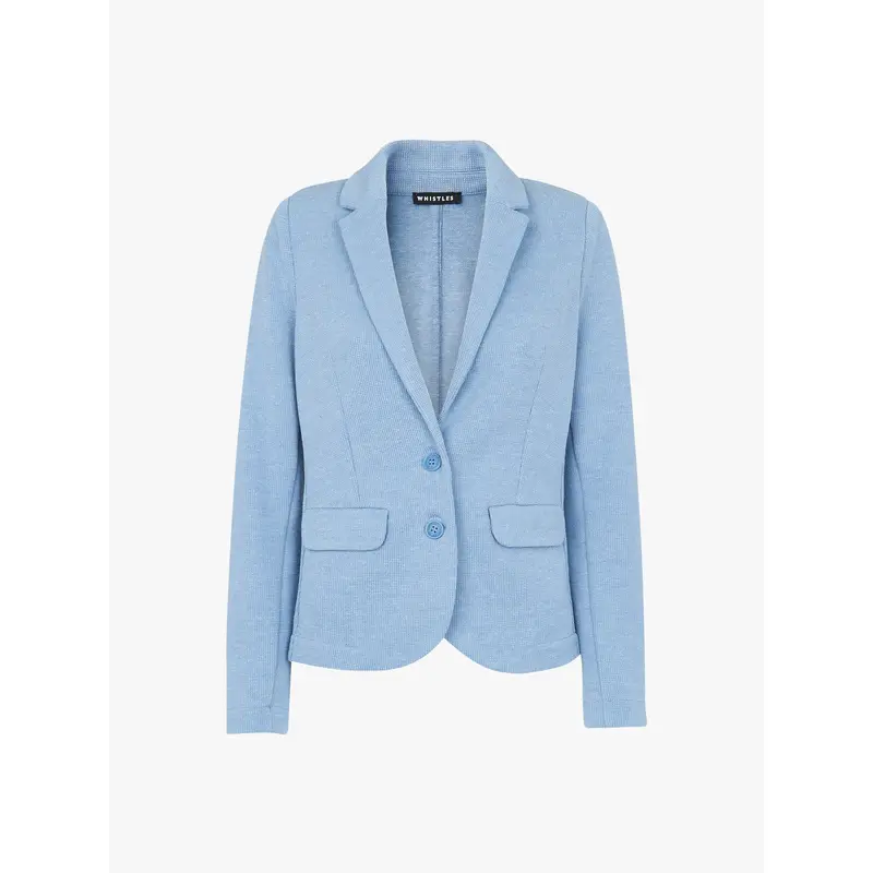 Blue Slim Jersey Jacket