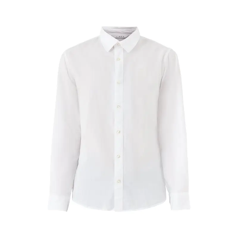 Cotton White Long Sleeve Shirt