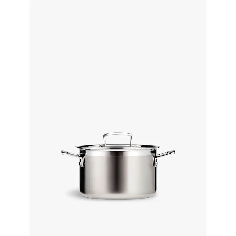 3 Ply Stainless Steel Deep Casserole with Lid 24cm