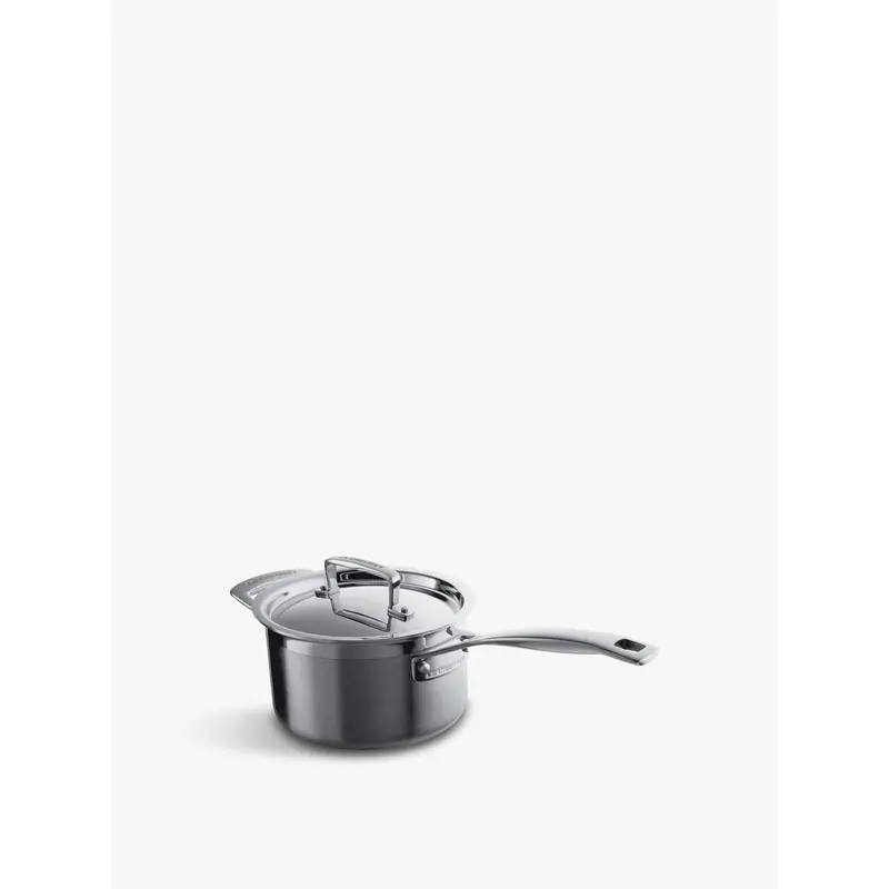 3-Ply Stainless Steel Saucepan with Lid & Helper Handle 20cm