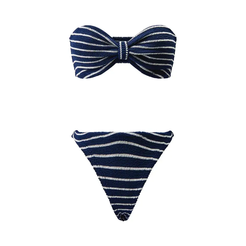 Polyamide Jean Stripe Bikini Set