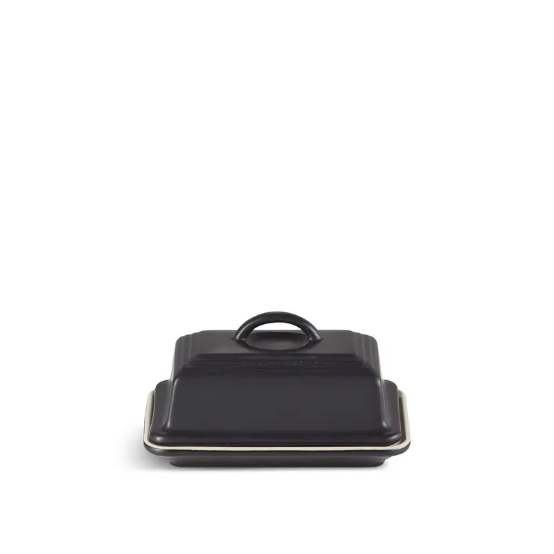 Butter Dish Satin Black