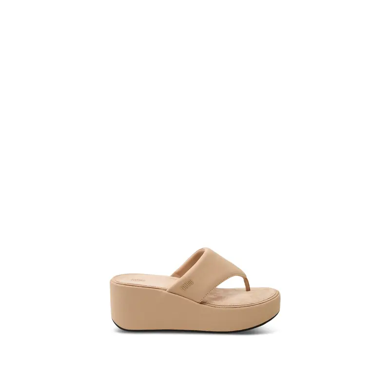 Platfforms Wedge Toe-Post Sandals Classic Beige