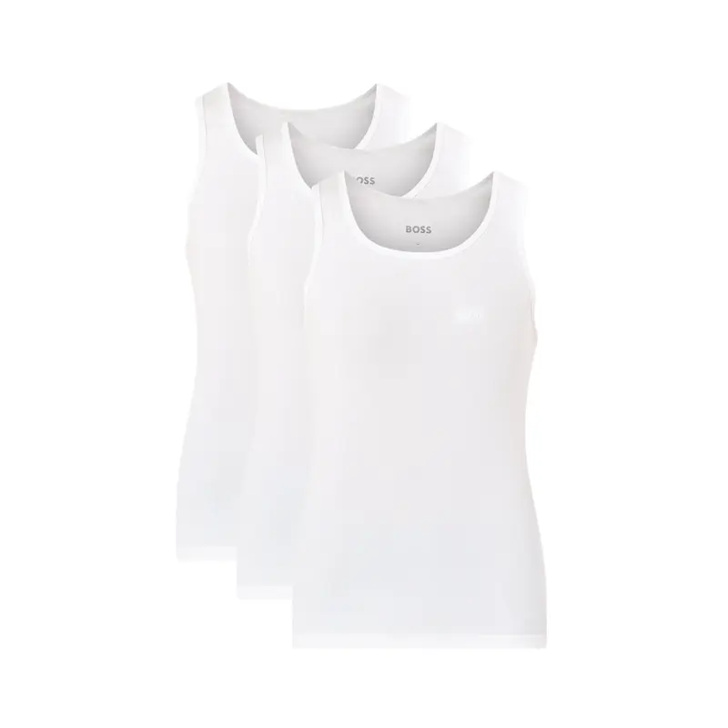 Tanktop 3P Ribclassic White