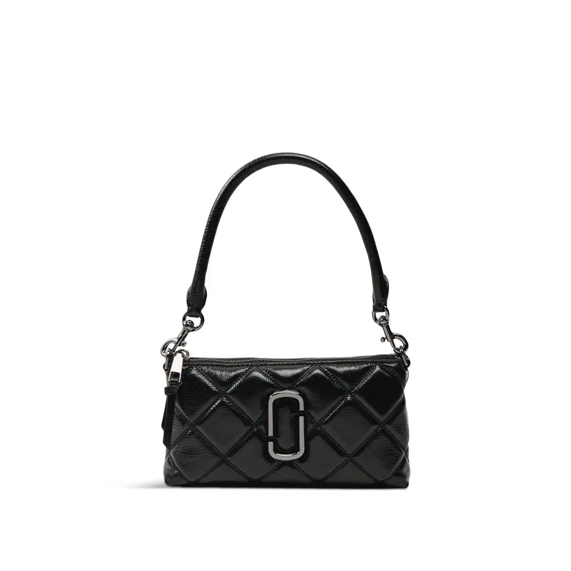 The Quilted Leather Pochette Black